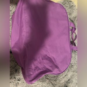 purple sequence flip duffle bag